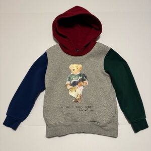 Polo Ralph Lauren Boys size 6 Hoodie with Bear Decal